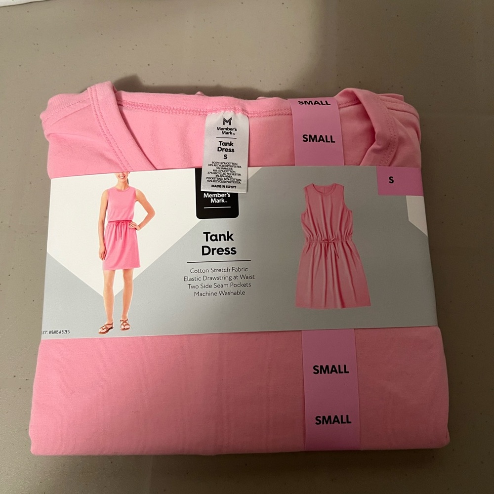 Member's Mark Pink Tank Maxi Dress